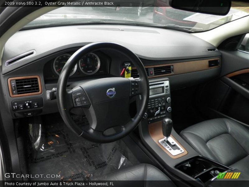 Oyster Gray Metallic / Anthracite Black 2009 Volvo S80 3.2