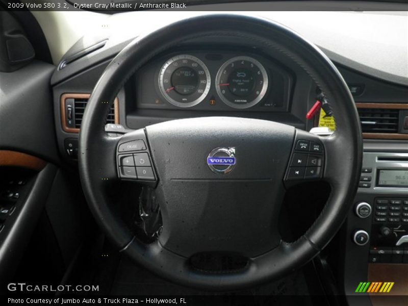 Oyster Gray Metallic / Anthracite Black 2009 Volvo S80 3.2
