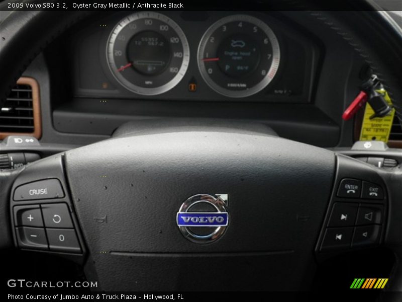 Oyster Gray Metallic / Anthracite Black 2009 Volvo S80 3.2