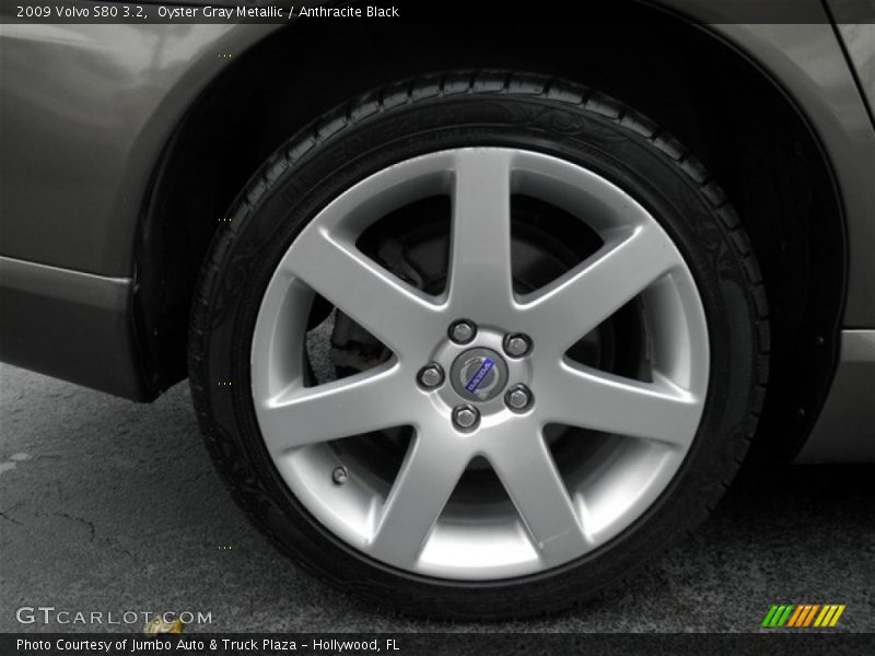 Oyster Gray Metallic / Anthracite Black 2009 Volvo S80 3.2