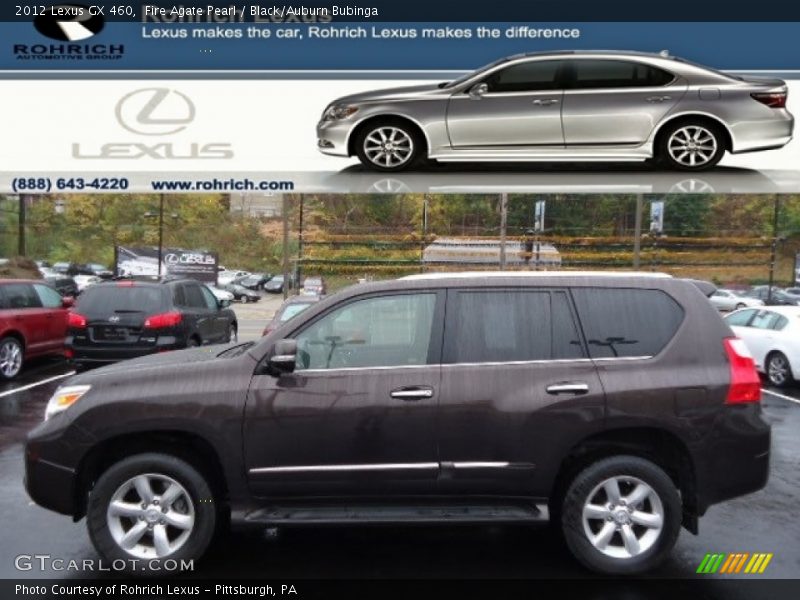 Fire Agate Pearl / Black/Auburn Bubinga 2012 Lexus GX 460