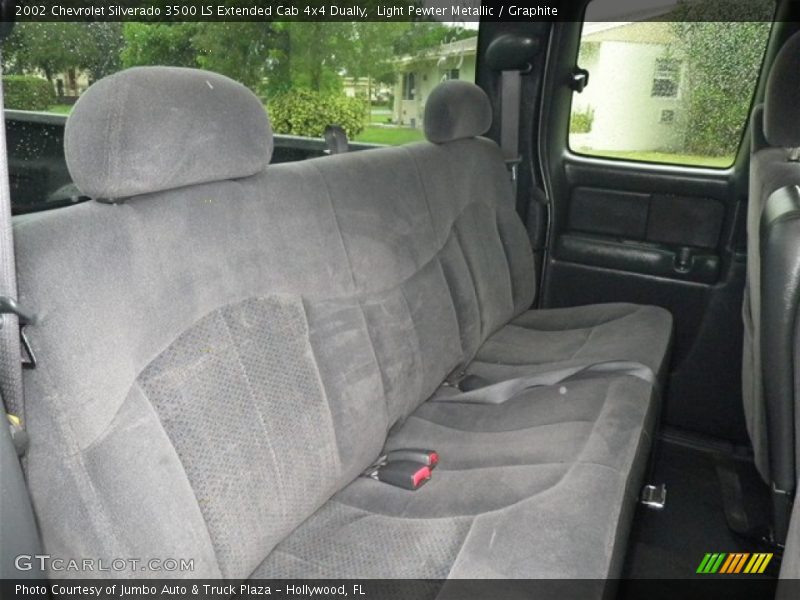 Light Pewter Metallic / Graphite 2002 Chevrolet Silverado 3500 LS Extended Cab 4x4 Dually