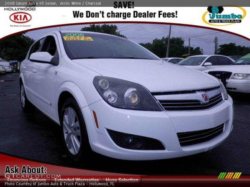 Arctic White / Charcoal 2008 Saturn Astra XR Sedan