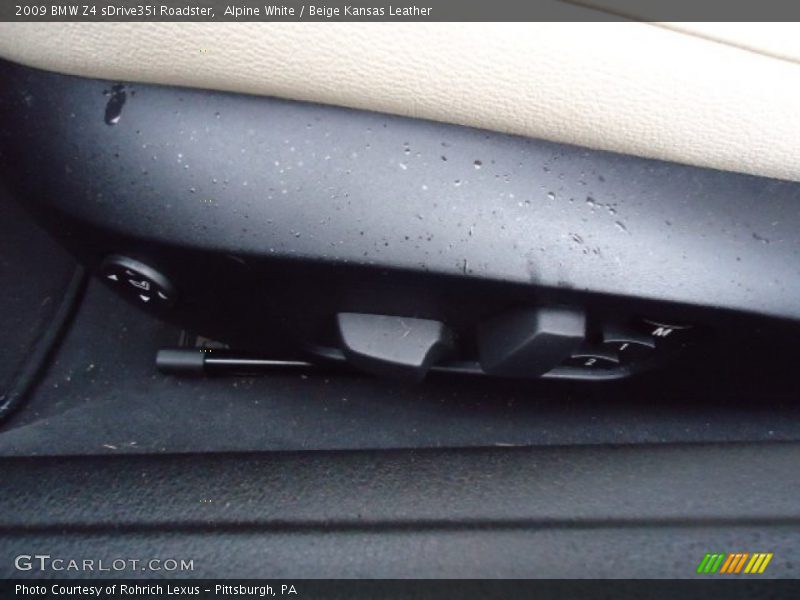 Alpine White / Beige Kansas Leather 2009 BMW Z4 sDrive35i Roadster
