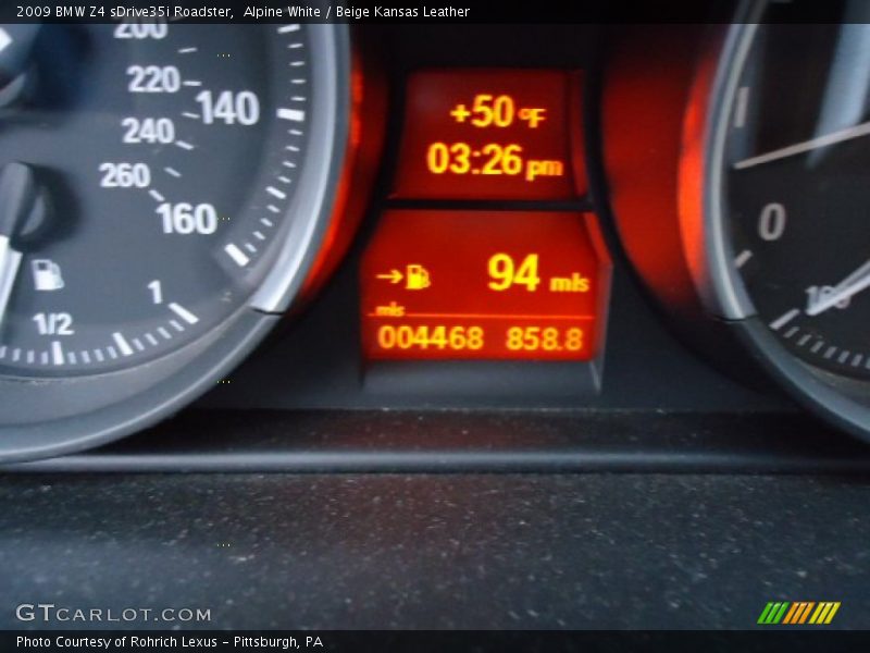 Alpine White / Beige Kansas Leather 2009 BMW Z4 sDrive35i Roadster