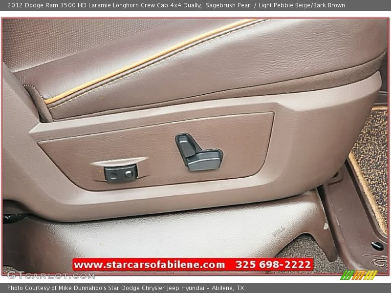 Sagebrush Pearl / Light Pebble Beige/Bark Brown 2012 Dodge Ram 3500 HD Laramie Longhorn Crew Cab 4x4 Dually