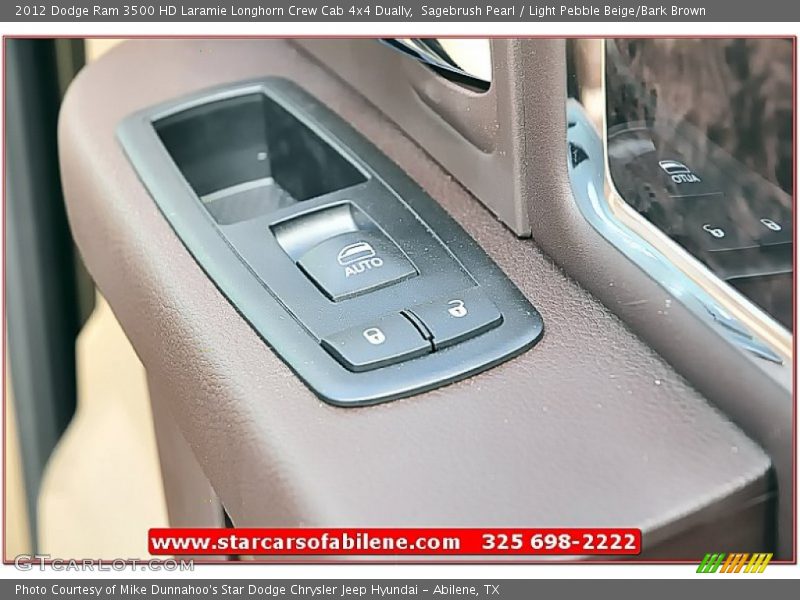 Sagebrush Pearl / Light Pebble Beige/Bark Brown 2012 Dodge Ram 3500 HD Laramie Longhorn Crew Cab 4x4 Dually