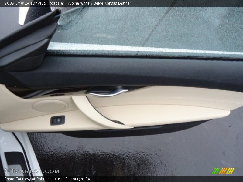 Alpine White / Beige Kansas Leather 2009 BMW Z4 sDrive35i Roadster
