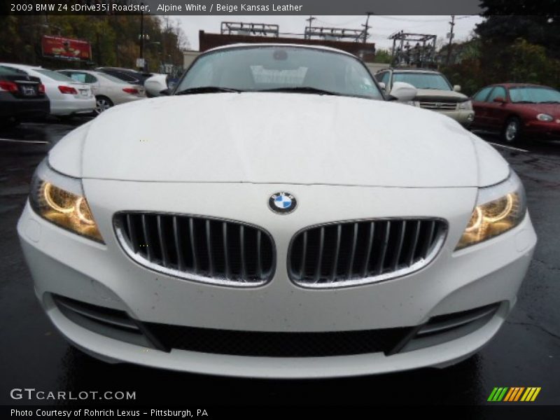 Alpine White / Beige Kansas Leather 2009 BMW Z4 sDrive35i Roadster
