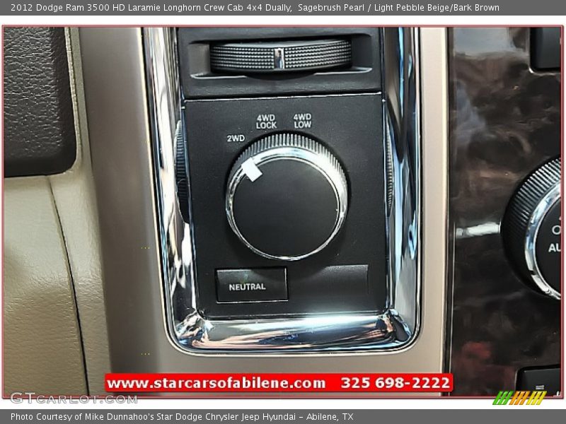 Sagebrush Pearl / Light Pebble Beige/Bark Brown 2012 Dodge Ram 3500 HD Laramie Longhorn Crew Cab 4x4 Dually