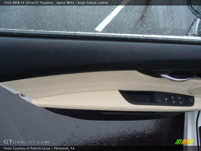 Alpine White / Beige Kansas Leather 2009 BMW Z4 sDrive35i Roadster