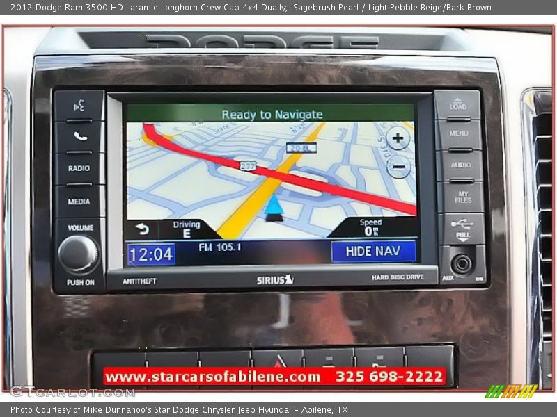 Sagebrush Pearl / Light Pebble Beige/Bark Brown 2012 Dodge Ram 3500 HD Laramie Longhorn Crew Cab 4x4 Dually