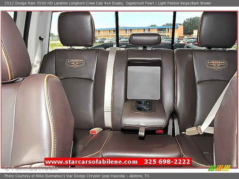 Sagebrush Pearl / Light Pebble Beige/Bark Brown 2012 Dodge Ram 3500 HD Laramie Longhorn Crew Cab 4x4 Dually