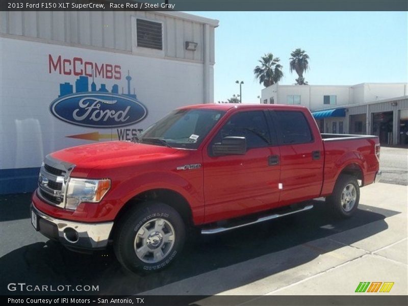Race Red / Steel Gray 2013 Ford F150 XLT SuperCrew
