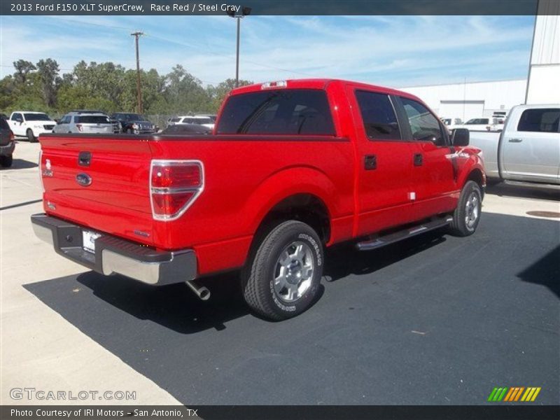 Race Red / Steel Gray 2013 Ford F150 XLT SuperCrew