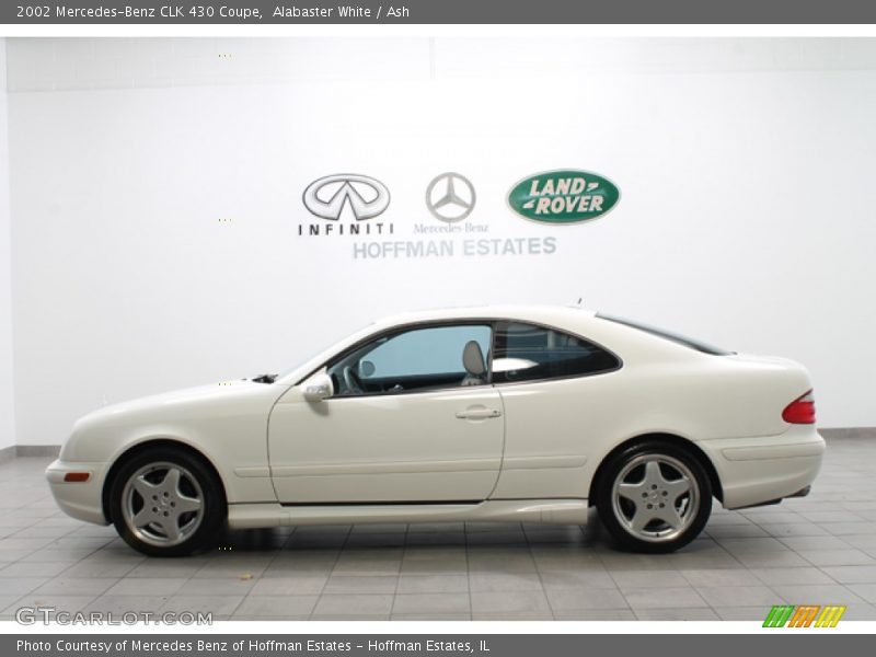 Alabaster White / Ash 2002 Mercedes-Benz CLK 430 Coupe