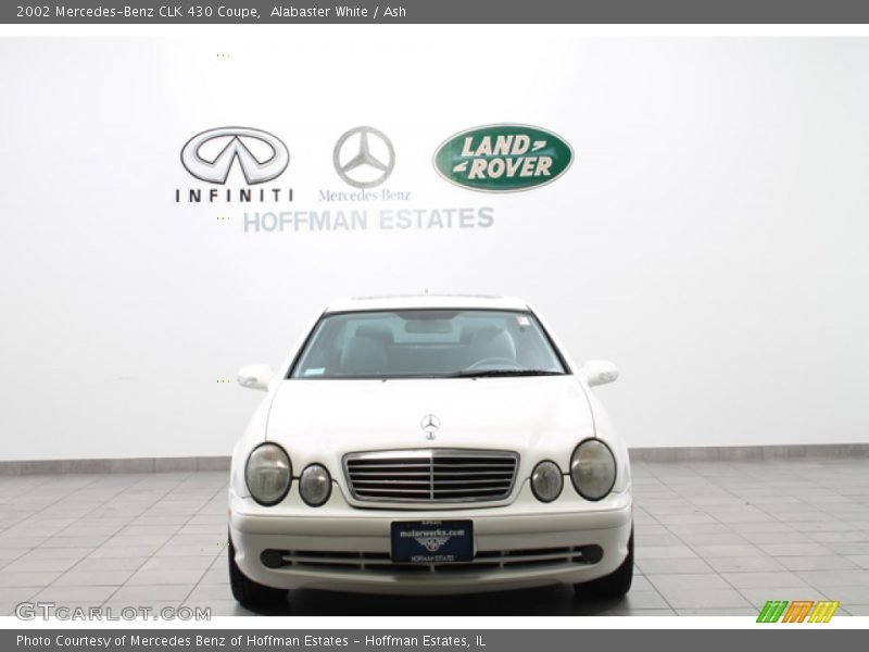 Alabaster White / Ash 2002 Mercedes-Benz CLK 430 Coupe