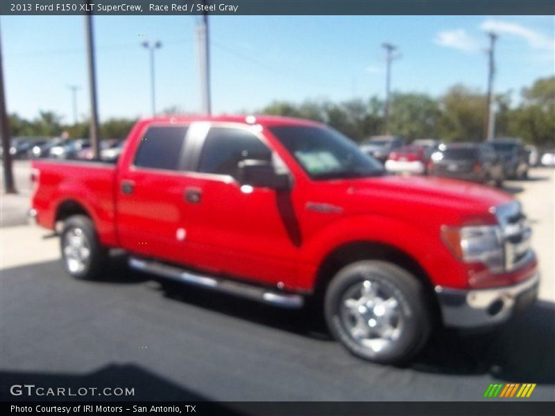 Race Red / Steel Gray 2013 Ford F150 XLT SuperCrew