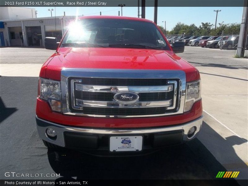 Race Red / Steel Gray 2013 Ford F150 XLT SuperCrew