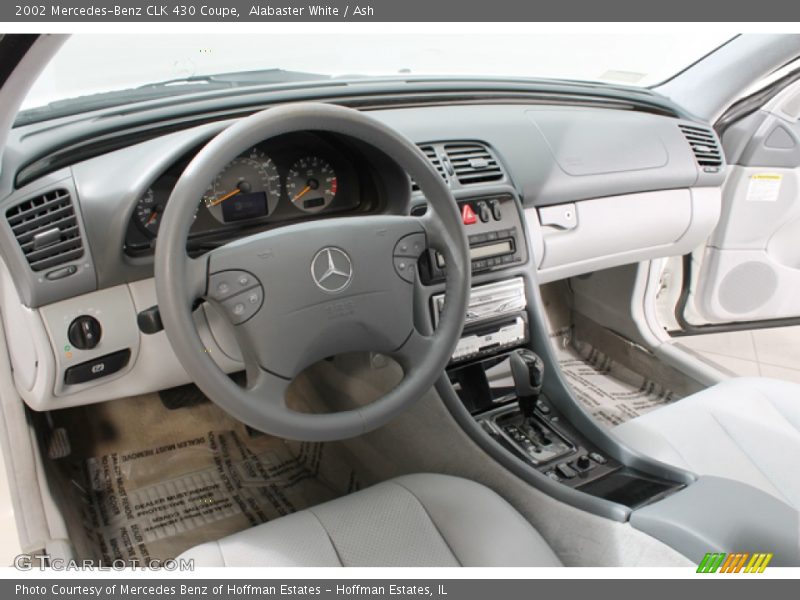 Alabaster White / Ash 2002 Mercedes-Benz CLK 430 Coupe