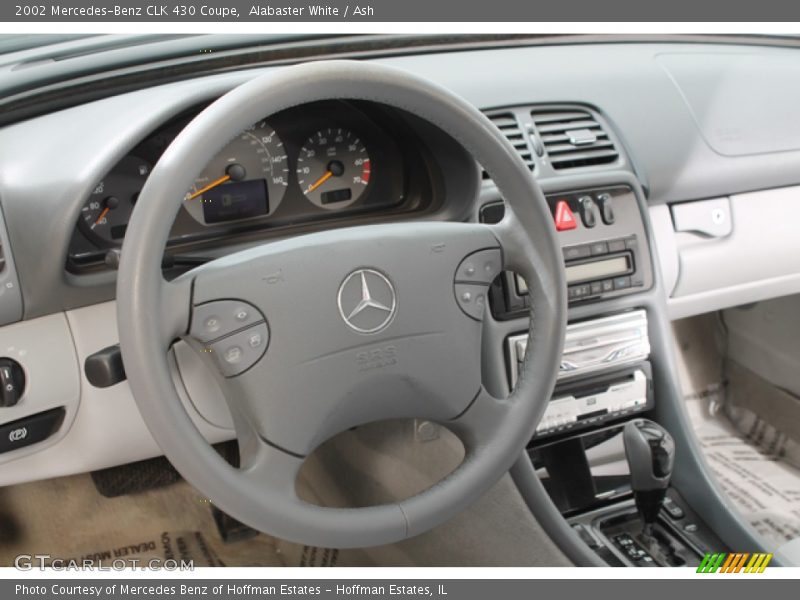 Alabaster White / Ash 2002 Mercedes-Benz CLK 430 Coupe