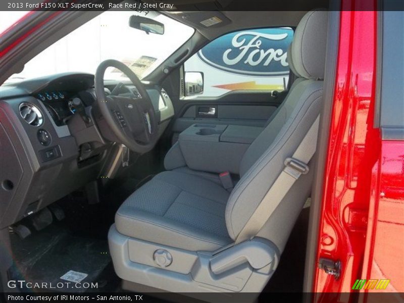 Race Red / Steel Gray 2013 Ford F150 XLT SuperCrew