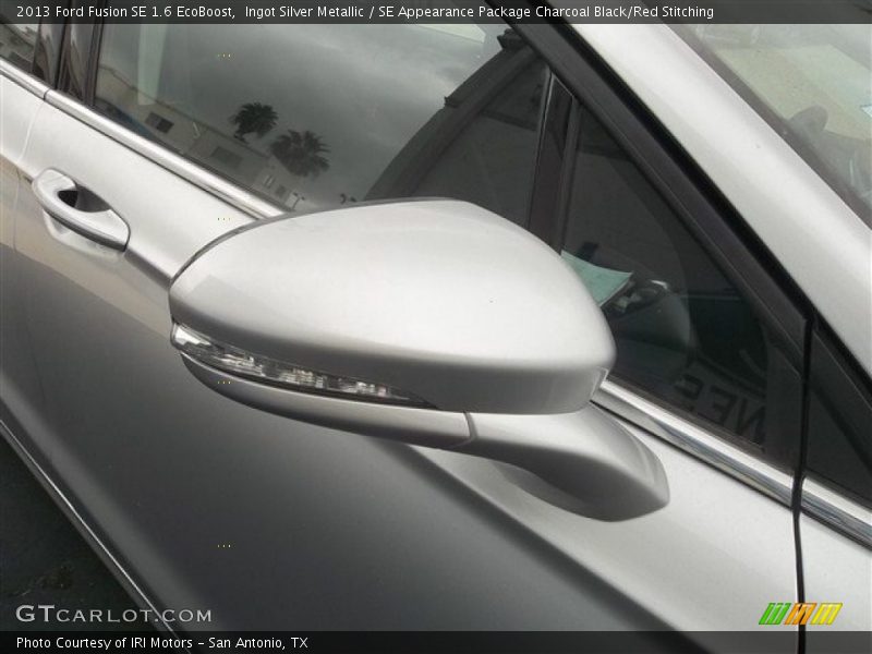 Ingot Silver Metallic / SE Appearance Package Charcoal Black/Red Stitching 2013 Ford Fusion SE 1.6 EcoBoost