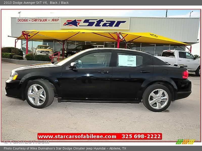 Black / Black 2013 Dodge Avenger SXT V6