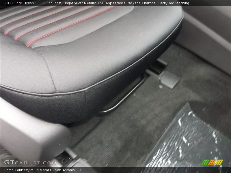 Ingot Silver Metallic / SE Appearance Package Charcoal Black/Red Stitching 2013 Ford Fusion SE 1.6 EcoBoost
