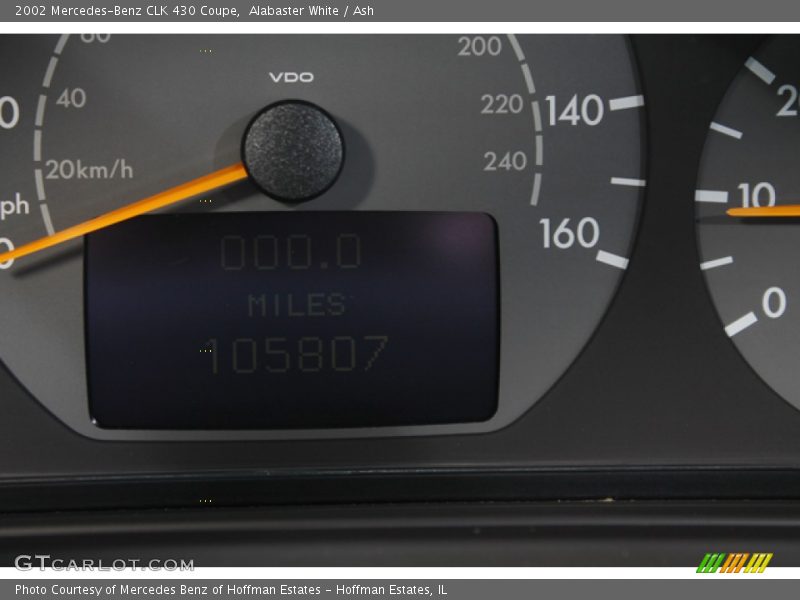 Alabaster White / Ash 2002 Mercedes-Benz CLK 430 Coupe