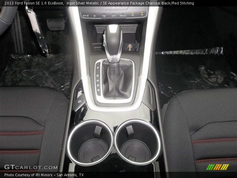 Ingot Silver Metallic / SE Appearance Package Charcoal Black/Red Stitching 2013 Ford Fusion SE 1.6 EcoBoost
