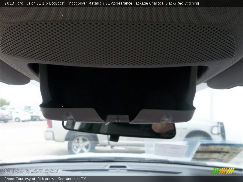 Ingot Silver Metallic / SE Appearance Package Charcoal Black/Red Stitching 2013 Ford Fusion SE 1.6 EcoBoost