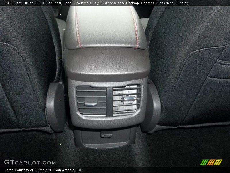 Ingot Silver Metallic / SE Appearance Package Charcoal Black/Red Stitching 2013 Ford Fusion SE 1.6 EcoBoost