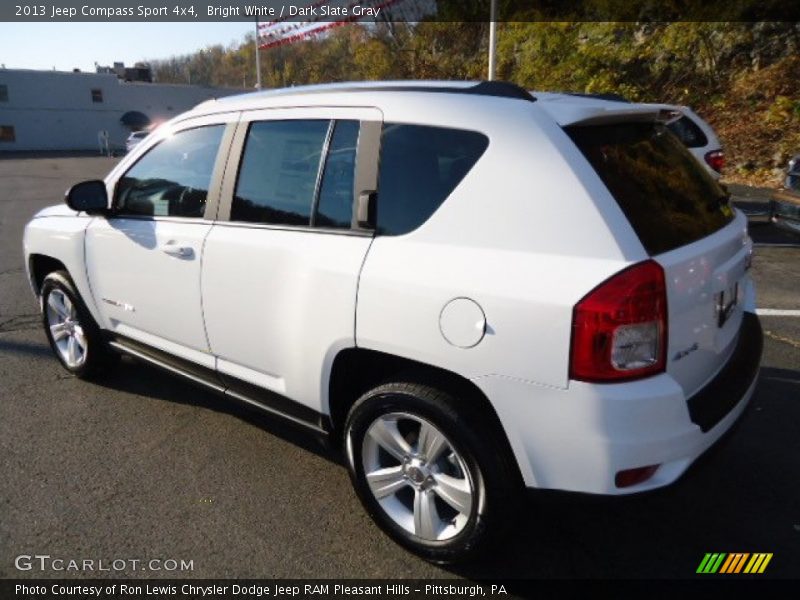 Bright White / Dark Slate Gray 2013 Jeep Compass Sport 4x4