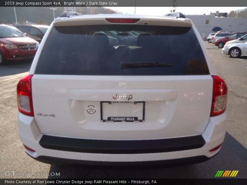 Bright White / Dark Slate Gray 2013 Jeep Compass Sport 4x4