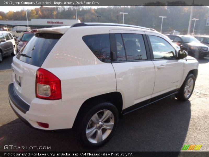 Bright White / Dark Slate Gray 2013 Jeep Compass Sport 4x4