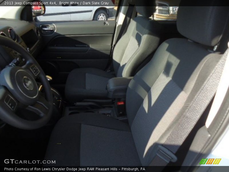 Bright White / Dark Slate Gray 2013 Jeep Compass Sport 4x4