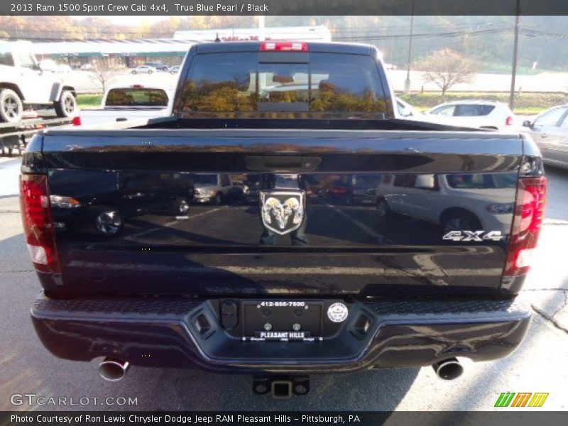 True Blue Pearl / Black 2013 Ram 1500 Sport Crew Cab 4x4