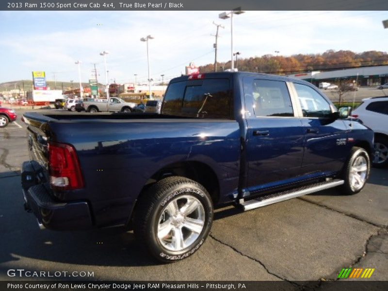 True Blue Pearl / Black 2013 Ram 1500 Sport Crew Cab 4x4