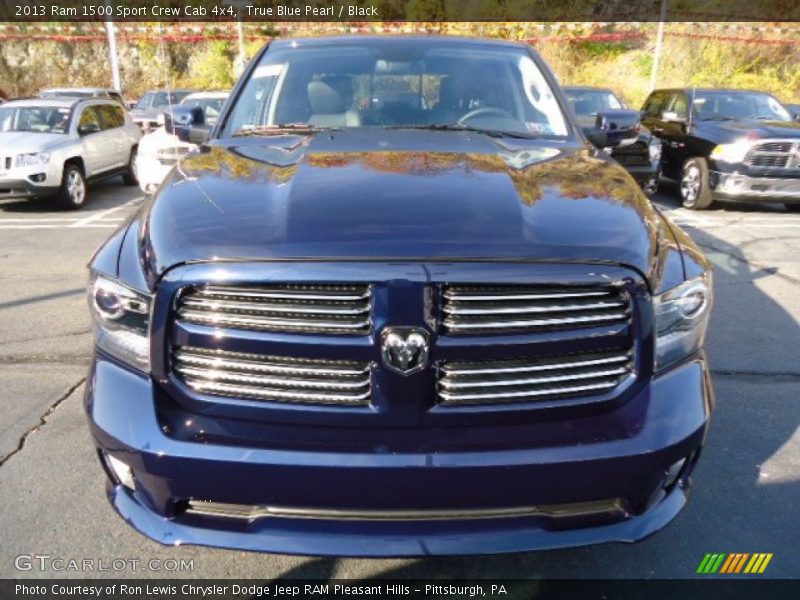True Blue Pearl / Black 2013 Ram 1500 Sport Crew Cab 4x4