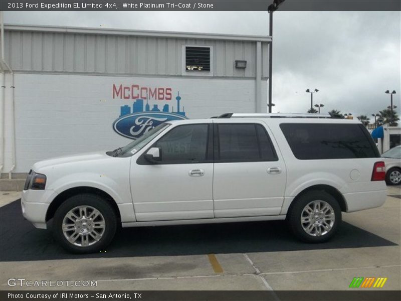 White Platinum Tri-Coat / Stone 2013 Ford Expedition EL Limited 4x4