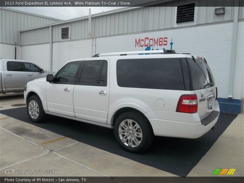 White Platinum Tri-Coat / Stone 2013 Ford Expedition EL Limited 4x4