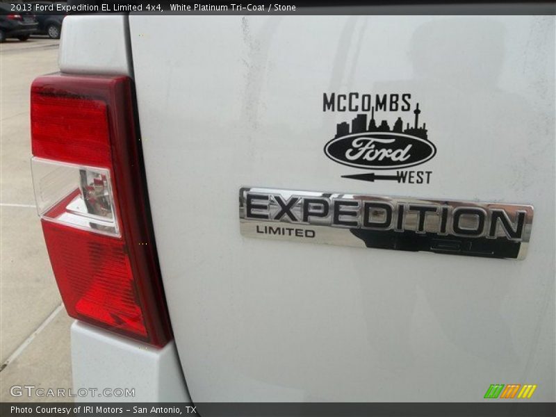 White Platinum Tri-Coat / Stone 2013 Ford Expedition EL Limited 4x4