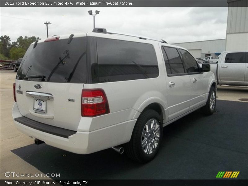 White Platinum Tri-Coat / Stone 2013 Ford Expedition EL Limited 4x4