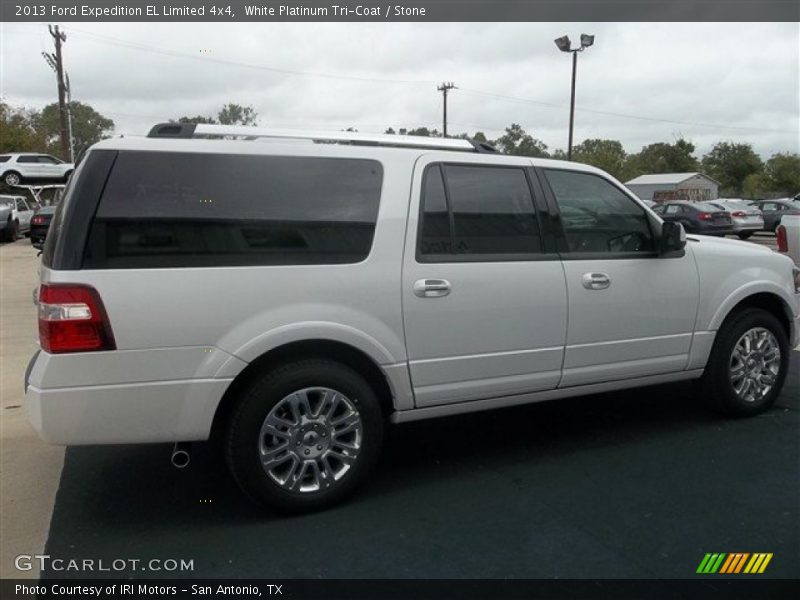 White Platinum Tri-Coat / Stone 2013 Ford Expedition EL Limited 4x4