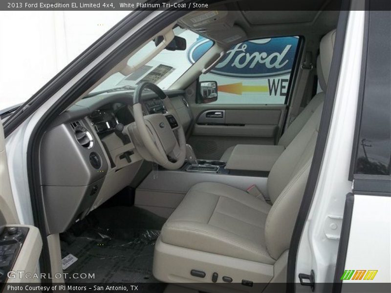 White Platinum Tri-Coat / Stone 2013 Ford Expedition EL Limited 4x4