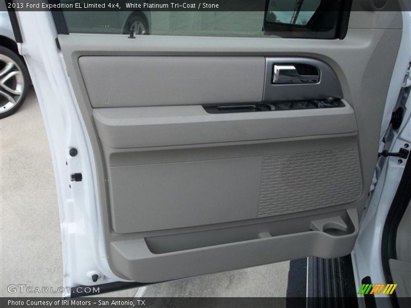 White Platinum Tri-Coat / Stone 2013 Ford Expedition EL Limited 4x4