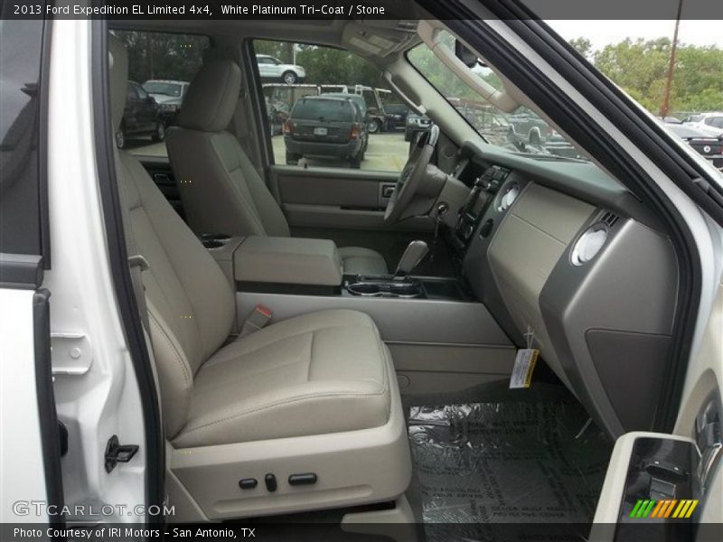 White Platinum Tri-Coat / Stone 2013 Ford Expedition EL Limited 4x4
