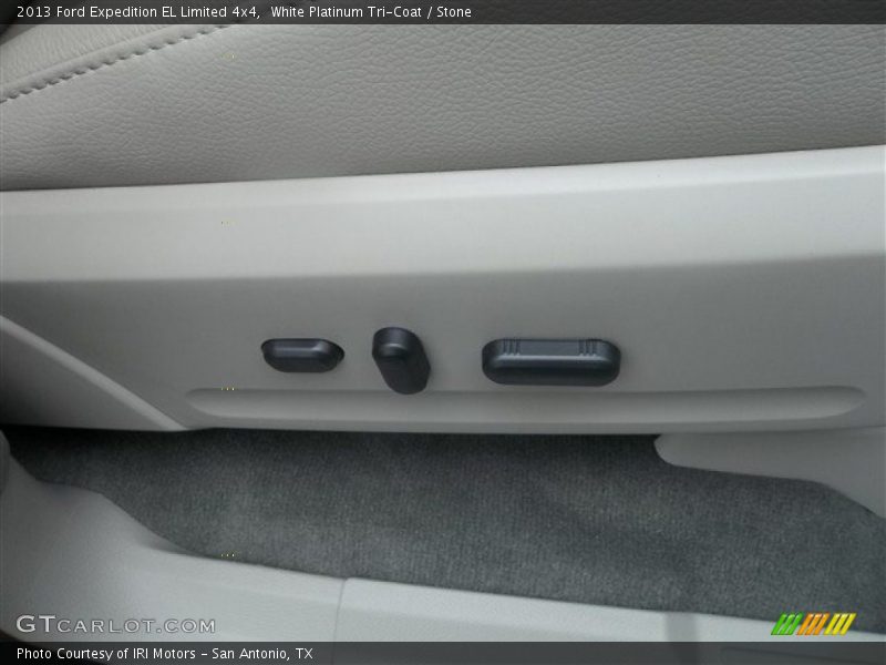 White Platinum Tri-Coat / Stone 2013 Ford Expedition EL Limited 4x4