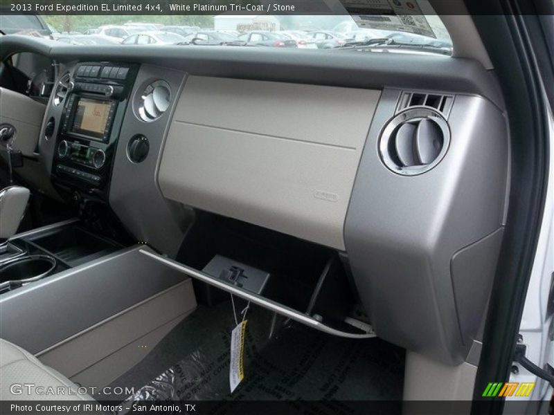 White Platinum Tri-Coat / Stone 2013 Ford Expedition EL Limited 4x4